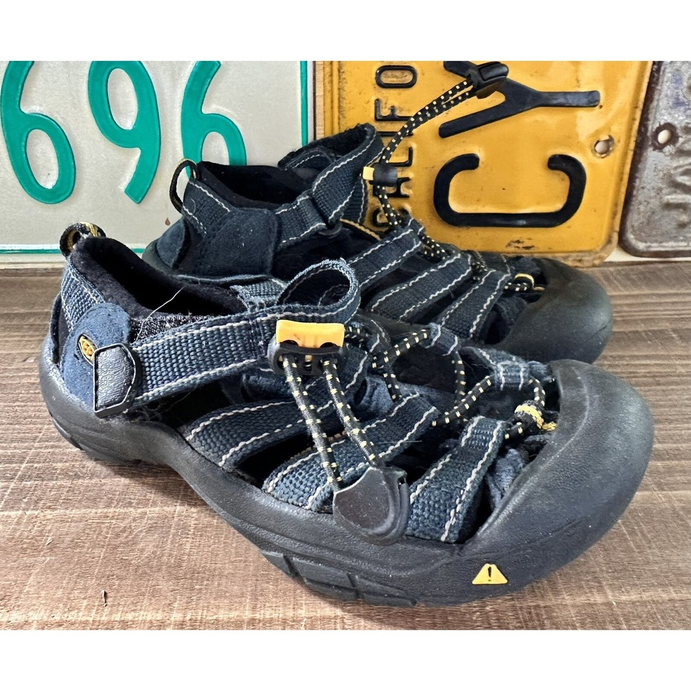 KEEN Newport Kid's Sandals Shoes Summer Blue Drawstring Hiking Size 11